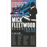 Mick Fleetwood signed tour flyer. Good condition. All autographs come with a Certificate of