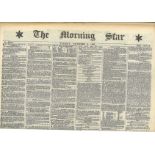 Vintage Newspaper Collection 1805 to 1977, 9 items in various condition fold marks, Including