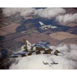 Falklands War pilot, Vulcan Bomber 8x10 photo signed by Falklands War Operation Black Buck One