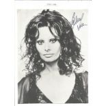 Sophia Loren signed 10x8 black and white photo. Good condition. All autographs come with a