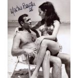 007 Bond Girl 8x10 inch Bond movie Thunderball photo signed by actress Martine Beswick. Good