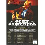 Glen Campbell signed tour flyer. Good condition. All autographs come with a Certificate of