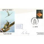 WW2 Air Cdr Ras Berry DSO DFC Battle of Britain signed Spitfire cover. Good condition. All