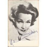 Marlene Dietrich signed 6x4 black and white photo. Marie Magdalene "Marlene" Dietrich 27 December
