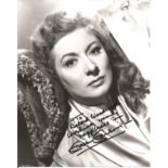 Greer Garson signed 10x8 black and white photo dedicated. Good condition. All autographs come with a