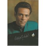 Alexander Siddig signed 6x4 colour Star Trek postcard photo. Siddig is best known for his roles as