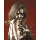 007 Bond girl, lovely 8x10 photo signed by Goldfinger actress Shirley Eaton who has also added her