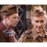 Dads Army, 8x10 scene photo from the comedy series Dads Army signed by actor Ian Lavender as Pvt