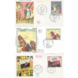 A Selection of FDC and Commemorative Covers from France, 7 Items. Good condition. We combine postage