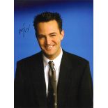 American actor, Matthew Perry, well known for role as Chandler in Friends. Signed 16x12 colour