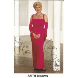Faith Brown signed 6x4 colour photo dedicated. Faith Brown (born Eunice Irene Carroll; 28 May