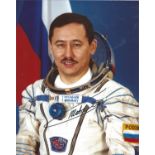 Talgat Musabayev, test pilot and former cosmonaut who flew on three space flights, signed 10x8