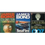 Collection of 7 James Bond Paperbacks, Including Licence To Kill, Licence Renewed, Seafire,