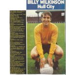 Collection of Various Football Signature Pieces and Unsigned Magazine Cuttings, Including Billy