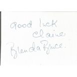 Brenda Bruce signed album page dedicated. Brenda Bruce OBE (7 July 1919 - 19 February 1996) was an