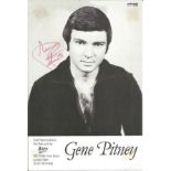 Gene Pitney signed 6x4 black and white photo. Gene Francis Alan Pitney (February 17, 1940[1][2] -