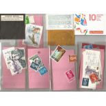 A Selection of Stamps, Used and Unused, 2 books of Swedish Stamps Unused, 1 Book of 1988 British