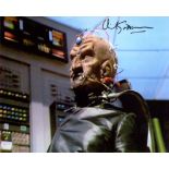 Doctor Who 8x10 photo signed by Doctor Who actor David Gooderson as Davros. Good condition. All