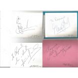 Collection of 15 Signature Items from Entertainment and Sport, Including Rula Lenska, Steve Davis,