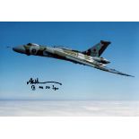 RAF Vulcan Bomber pilot 8x12 inch photo signed by Flt Lt Adrian Sumner who flew Vulcan Bombers