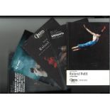 Collection of 10 Ballet De L Opera Notre-Dame De Paris in House Brochures, 1996 to 2014, One Signed.