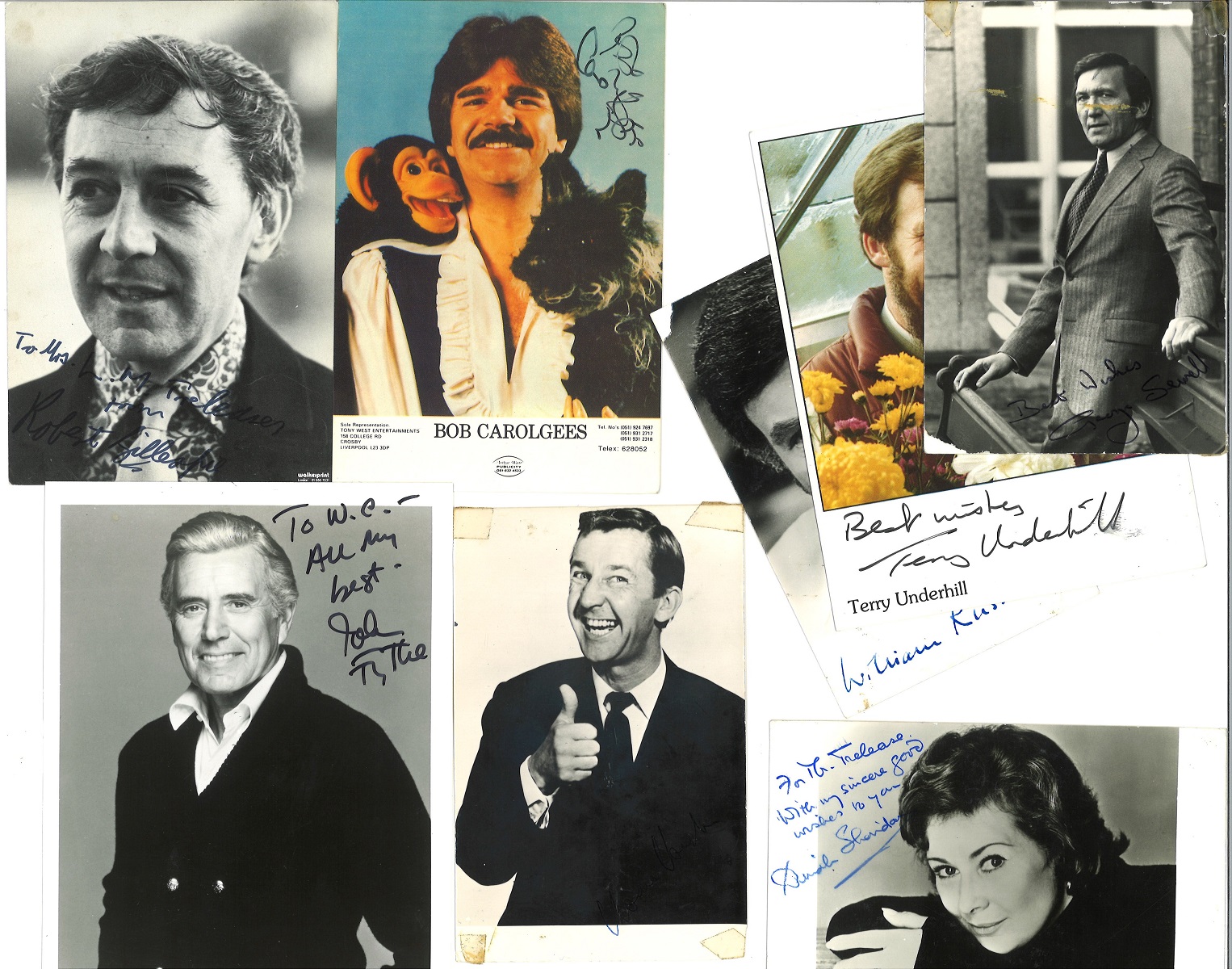 Collection of 22 mainly 6x4 Signed Photos, 12 Undedicated, Including Bob Carolgees, Ray Moore,