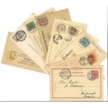 Late 1800s Early 1900s Postal History Selection Includes Postcards, Envelopes, Entire Letters,