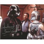 Star Wars Dave Prowse and Jeremy Bulloch double signed photo. Good condition. All autographs come