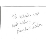 Rachel Bell signed album page. Rachel Bell (born 1950 in Newcastle upon Tyne)[1] is an English