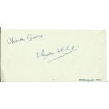 Charles Groves signed album page. Good condition. All autographs come with a Certificate of