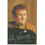 Colm Meaney signed 6x4 colour Star Trek postcard photo. Colm J. Meaney (Colm Ó Maonaigh; born 30 May