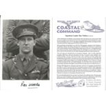 RAF, Rae Walton, Squadron Leader, signed black and white 6x4 photograph complete with Royal Air