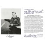 RAF, Harold Arthur Corbin, Flying Officer, signed black and white 6x4 photograph complete with Royal