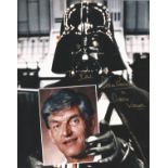 Dave Prowse signed 10x8 Star Wars Darth Vader colour photo inscribed Dave Prowse is Darth Vader