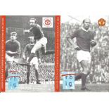 Collection of 3 Manchester United, Biosheets, Signed Photo John Aston, Alex Stepney, Bill Foulkes,