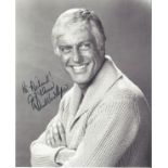Dick Van Dyke signed 10x8 black and white photo dedicated. Good condition. All autographs come