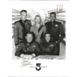 Bruce Boxleitner signed 10x8 Babylon 5 black and white photo. Bruce William Boxleitner is an