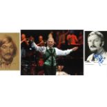 James Last signed 6x4 black and white photo. Comes with 10x8 colour unsigned photo. Good