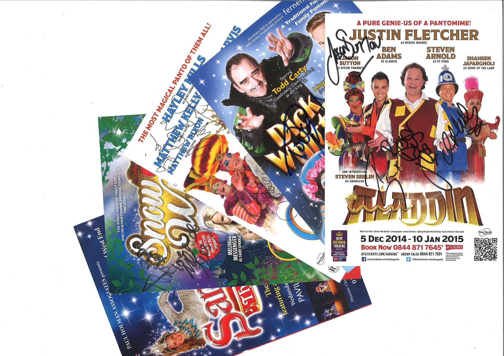 Collection of Signed 50 Theatre Flyers Housed in a binder, some multiple Including Ann Widdecombe, - Image 2 of 2