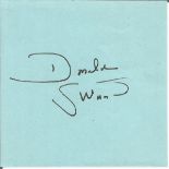 Donald Swann signed album page. Donald Ibrahím Swann (30 September 1923 - 23 March 1994) was a