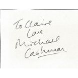 Michael Cashman signed album page. Michael Maurice Cashman, Baron Cashman, CBE (born 17 December