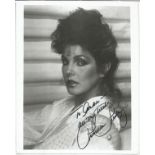 Priscilla Presley signed 10x8 black and white photo. Dedicated. Good condition. All autographs