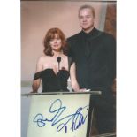 Susan Sarandon and Tim Robbins signed 12x8 colour photo. Good condition. All autographs come with