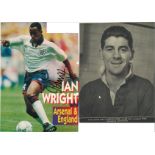 Collection of Various Football Signature Pieces, Photos, Program and Magazine Cuttings, Including