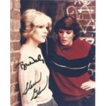 Tyne Daly and Sharon Gless signed 10x8 Cagney and Lacey colour photo. Good condition. All autographs