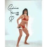 Caroline Munro, English actress and model, 10x8 colour photograph taken from the James Bond film The