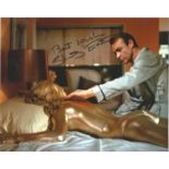 Shirley Eaton, English actress signed 10x8 colour photograph taken from James Bond film