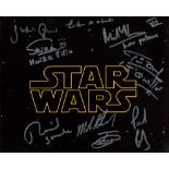 Star Wars. 8x10 photo signed by NINE actors who have appeared in a Star Wars movie, to include