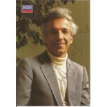 Vladimir Ashkenazy signed 6x4 colour photo. Internationally recognized solo pianist, chamber music