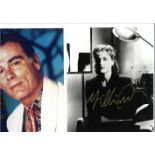 Entertainment collection three signed colour photos could yield good value. Good condition. All